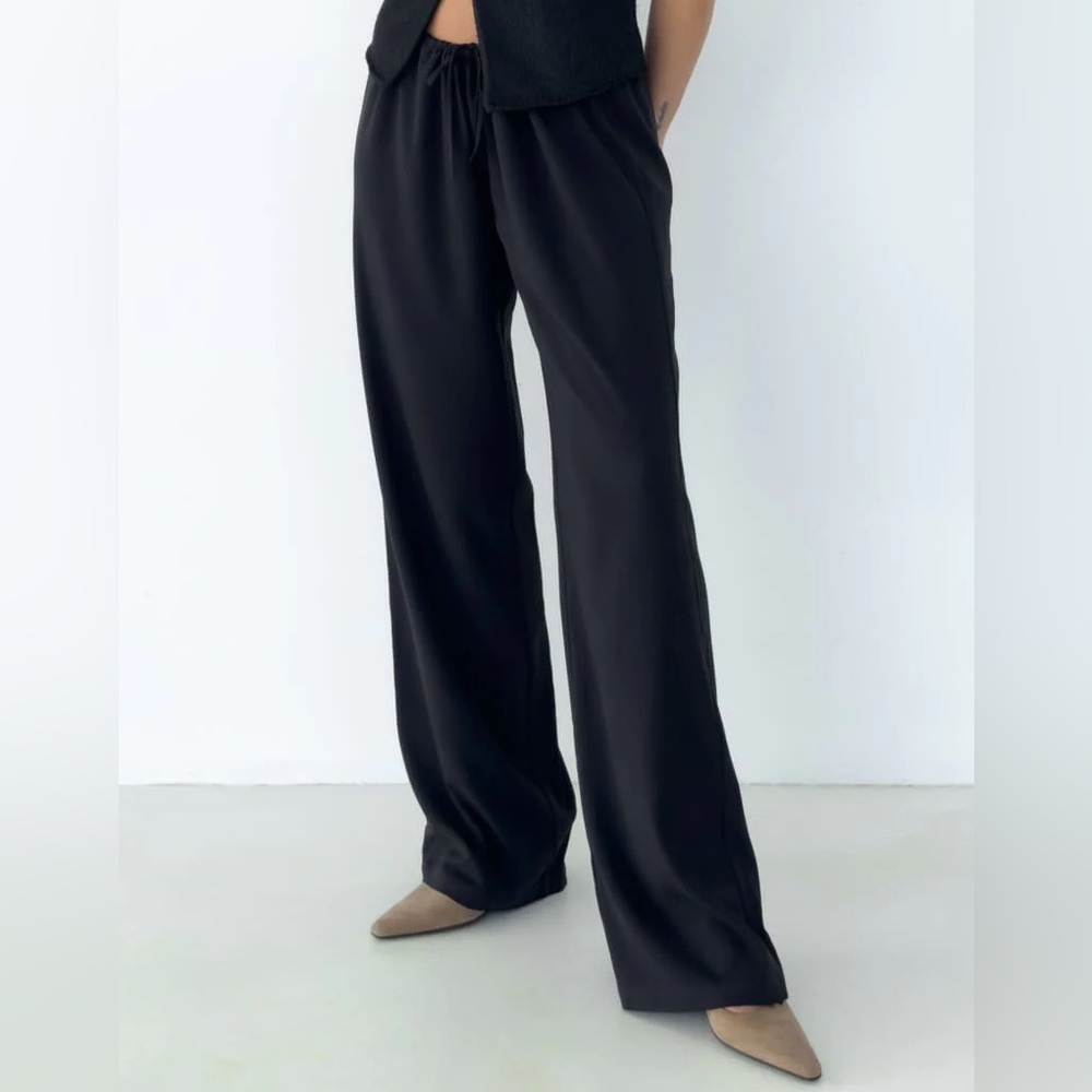 Rumored Black Wide-Leg Pants